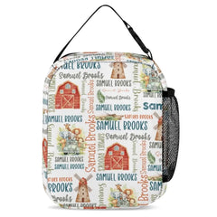 Personalized Student Windmill Animals Theme Name Backpack