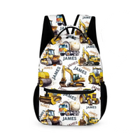 Name Customized Construction Truck Backpack, Opening Season Gift - Joliny