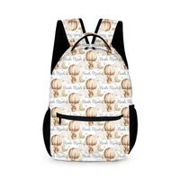 Personalized Custom Hot Air Balloon Student Name Backpack, Hot Air Balloon Bear Backpack - Joliny