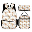 Personalized Custom Hot Air Balloon Student Name Backpack, Hot Air Balloon Bear Backpack - Joliny