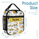 Construction Trucks Backpack - Custom Name Backpack for Kids Who Love Trucks And Construction - Joliny