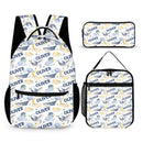 Personalized Custom Whales Boy, Girl Soft Name Backpack - Sea Creatures Kids Name Backpack - Joliny