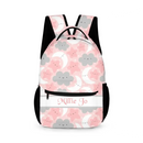 Personalized Pink Blue Moon Stars Clouds Student Backpack - Joliny