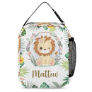 Personalized Lion Cub Wearing Flowers Backpack for Girls Boys - Joliny