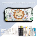 Personalized Lion Cub Wearing Flowers Backpack for Girls Boys - Joliny