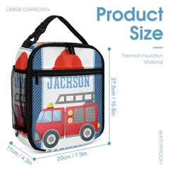 Personalized Custom Name Firetruck Backpack for Boys, Girls