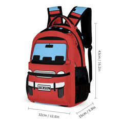 Cruise to School Fun - Custom Cartoon Car Toddler Backpack for Young Explorers