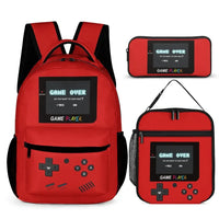 Press Start to Learning - Personalized Game Console Pattern School Backpack for Young Gamers - Joliny