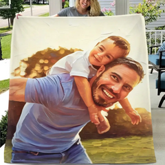 Personalized Oil-Canvas Blanket for Families