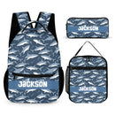 Shark Themed Personalized Name Custom Backpack - Gifts for Kids - Joliny