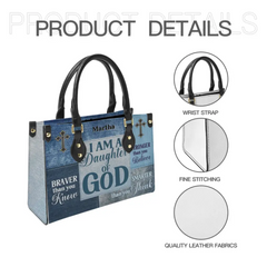 Personalized Leather Bag - Religious Gift For Worship Friends, Daughter Of God