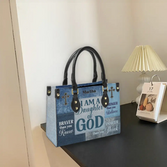 Personalized Leather Bag - Religious Gift For Worship Friends, Daughter Of God