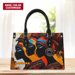 African Culture - Personalized Leather Bag