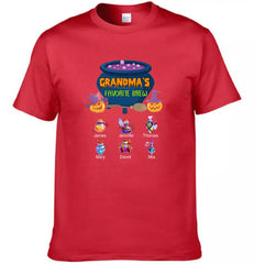 Grandma's Favorite Beer - Personalized T-Shirt, Halloween Gift