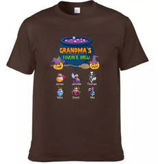 Grandma's Favorite Beer - Personalized T-Shirt, Halloween Gift