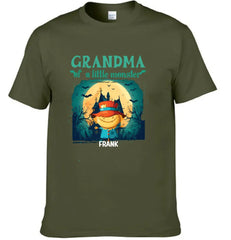 Grandma of Little Monsters - Personalized Family Custom T-Shirt - Halloween Gift for Grandma