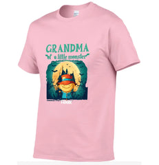 Grandma of Little Monsters - Personalized Family Custom T-Shirt - Halloween Gift for Grandma