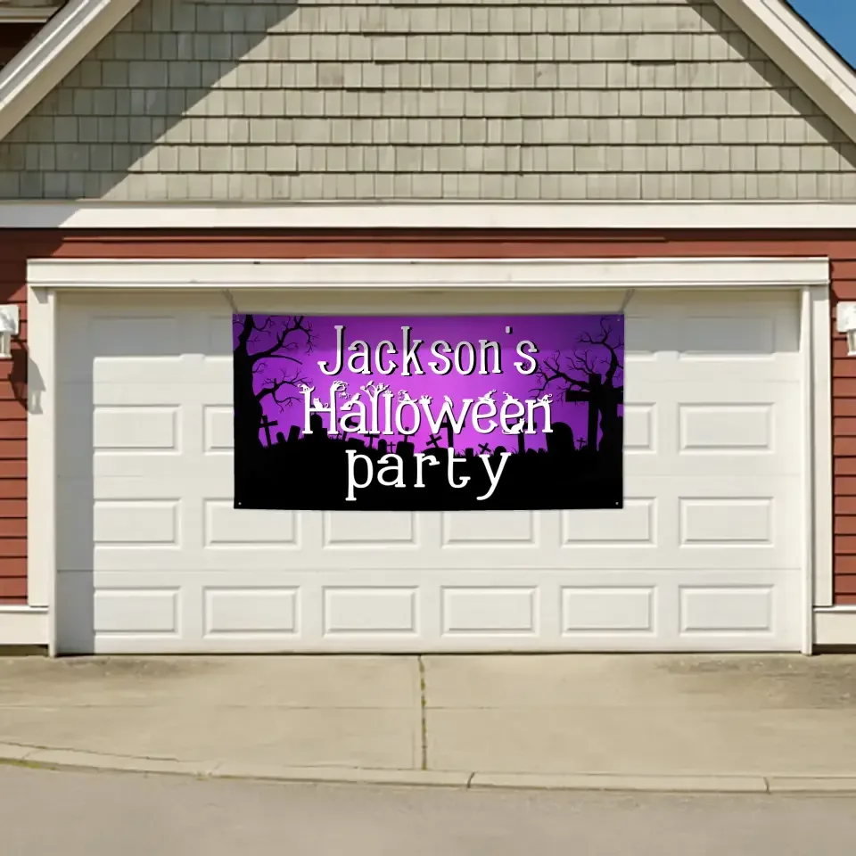 Custom Halloween Decoration Banner - Personalized Party Banner - Gift For Family,Friend,Party Lovers - Joliny