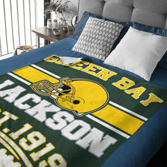 Football Fandom Personalized Custom NFL Team Blanket - A Touchdown Gift for Sports Fans