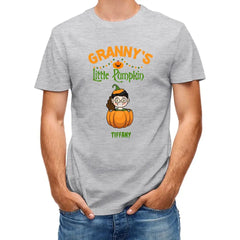 Happy Halloween - Personalized Pumpkin T-Shirt - A Halloween Gift for Family