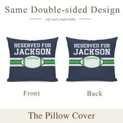 Team Spirit - Personalized  Football Pillowcase - Perfect Fan Gift!