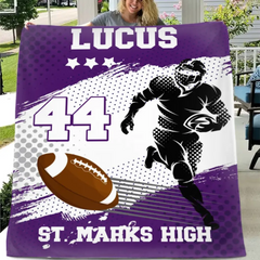 Team Sport - Personalised Football Blankets - Gift For The Football Players,Sports Enthusiasts