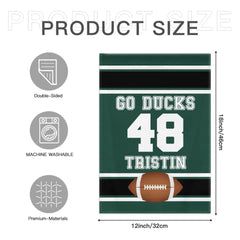 Sport Decorative Flags - Minimalist Personalized Football Flag - Gift For The School Athletes,Children