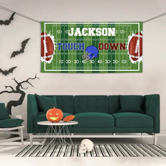 Custom Football Themed Banners - Personalized Football Banner - Gift For The Player,Sports Enthusiasts