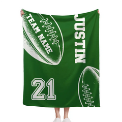 Football Sport - The Blankets can be personalised - Gifts for Football Enthusiasts