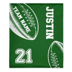 Football Sport - The Blankets can be personalised - Gifts for Football Enthusiasts