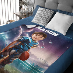 Football Competition - Personalised Photo Customised Blanket- Gifts for Football Players,Fans,Boy