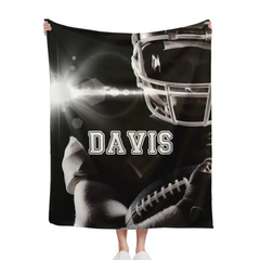 Football Sport - Personalised Exclusive Name Blanket - Gifts for Football Enthusiasts,Players