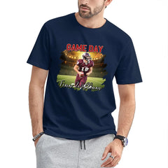 Personalized Photo Customized Name Customized Custom Team Name - Football Game Day Personalized T-Shirts - Gifts for Football Fans