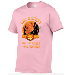 Cat Halloween Pumpkin Head Name Customized T-Shirt - Halloween Gift