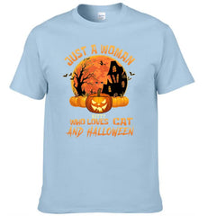 Cat Halloween Pumpkin Head Name Customized T-Shirt - Halloween Gift