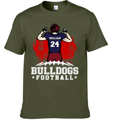 American Football - Personalised Character, Team Name, Name And Number T-shirt - A Gift for Football Players,Lovers