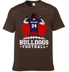 American Football - Personalised Character, Team Name, Name And Number T-shirt - A Gift for Football Players,Lovers