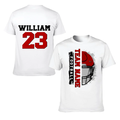 Football Helmet - Personalised Helmets And Name T-shirt - A Gift for Football Players,Lovers