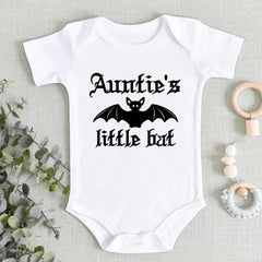 Baby's Halloween - Personalized Little Bat Halloween Baby Onesie - A Gift For Baby, Newborn