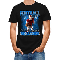 Football Theme - Personalised Photo T-Shirt - Gifts for Football Fans,Players