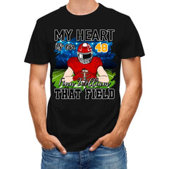 My Heart Is On That Field - Personalised Football Shirts - Gifts for Football Fans