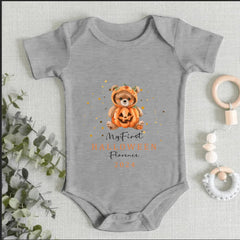 First Halloween, First Halloween Name Custom Pajamas, Baby Halloween Baby Clothes