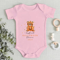 First Halloween, First Halloween Name Custom Pajamas, Baby Halloween Baby Clothes