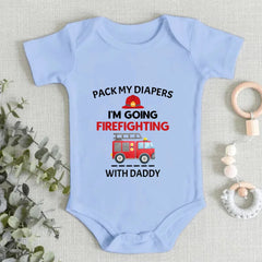 Firefighter Baby Clothes - Funny Firefighter Baby Bodysuit Baby Christening Gift Newborn Gift