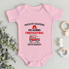 Firefighter Baby Clothes - Funny Firefighter Baby Bodysuit Baby Christening Gift Newborn Gift