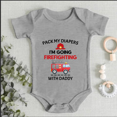 Firefighter Baby Clothes - Funny Firefighter Baby Bodysuit Baby Christening Gift Newborn Gift