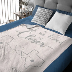 I Wish - Personalised Blanket With Name And State - A Gift For Best Friends,Family,Lovers