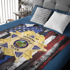 Police Badge Personalized Blanket