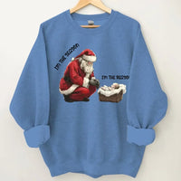Santa & Little Baby Patterns Custom Clothing - Personalized Name Christmas Sweatshirt - Christmas Gift For Friend,Family - Joliny
