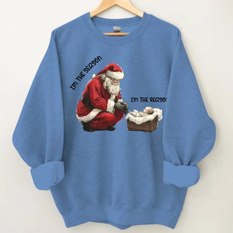 Santa & Little Baby Patterns Custom Clothing - Personalized Name Christmas Sweatshirt - Christmas Gift For Friend,Family - Joliny